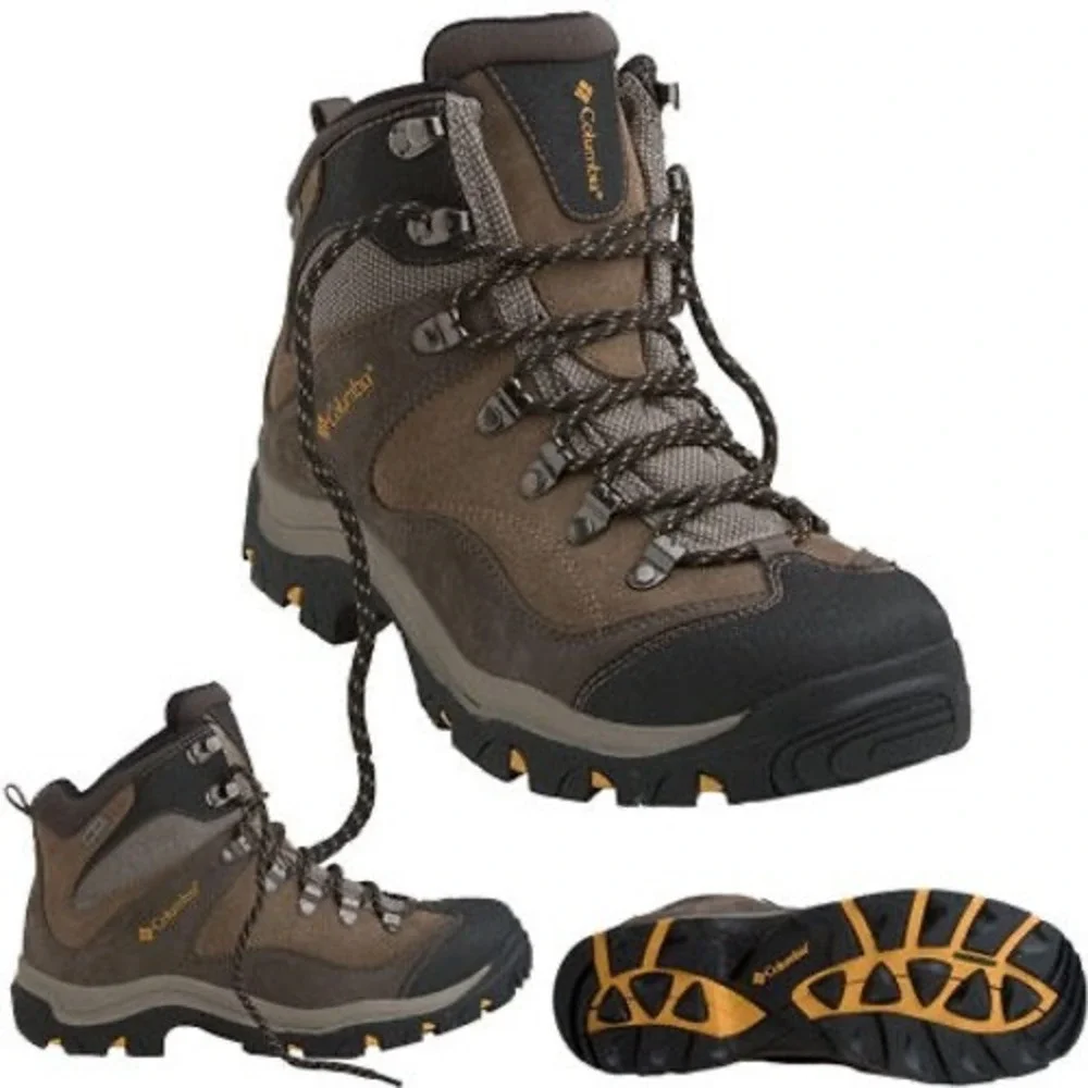Columbia Frontier Peak GTX Brown Mid Top Hiking‎ Boots BM3010-255 Men Sz 11.5